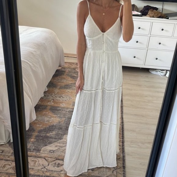Sunrise Escape maxi Dress in White with gold by
L*SPACE - Picture 3 of 10